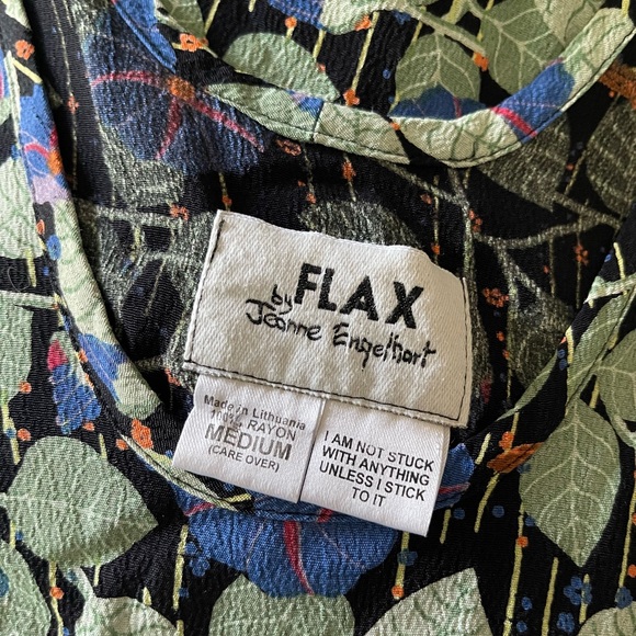 Vintage 90s Botanical Mini Dress - Picture 6 of 6